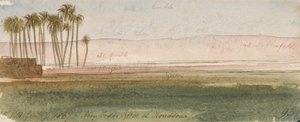 (Sheikh Abu Fodde) Om el Koussour door Edward Lear